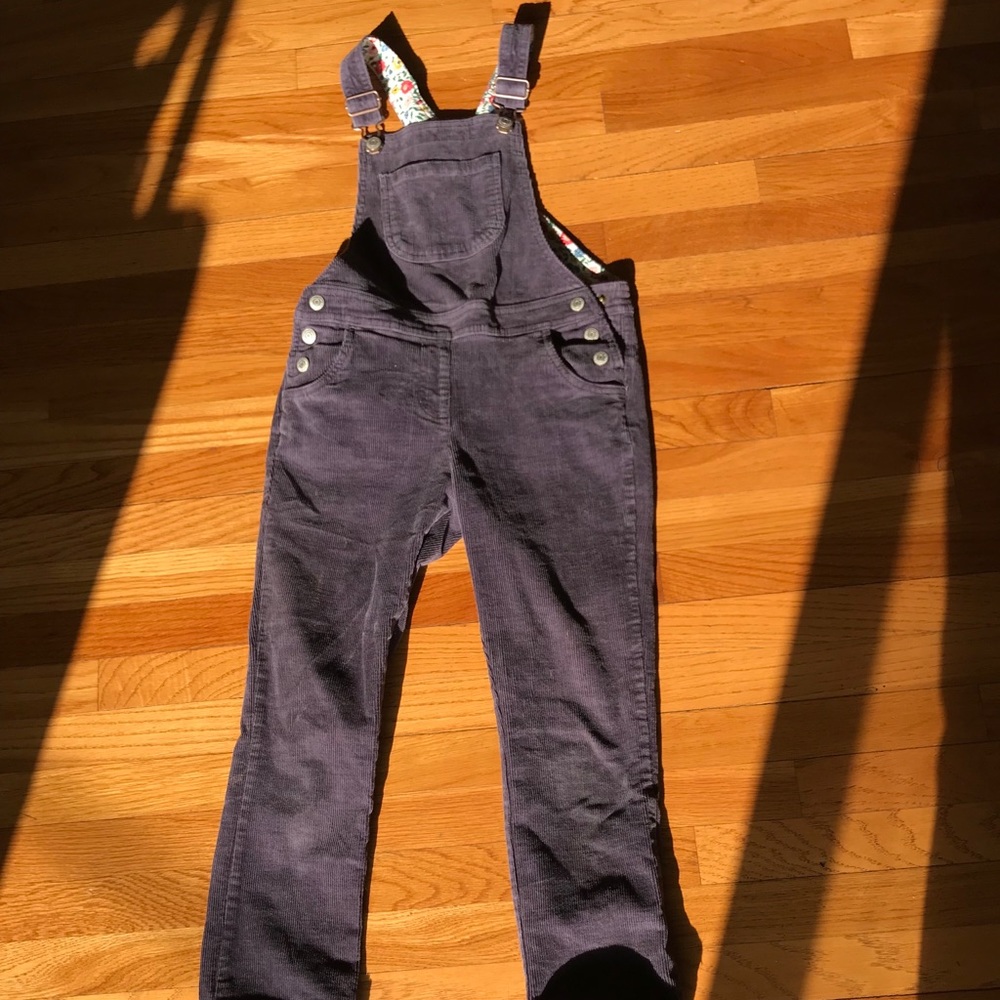 Boden corduroy overalls purple size 7